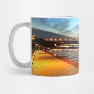 Evening embankment Mug